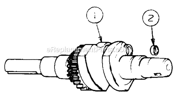 Crankshaft Diagram and Parts List for 4815F 556C465M100 Cub Cadet Lawn Mower